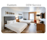 Ensemble de meubles de chambre d'hôtel sur mesure, taille et couleur personnalisées, classe hôtelière 3 étoiles, hôtel d'affaires moderne