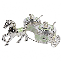 Pot à épices sculpté en forme d'éléphant, design nordique, haut de gamme, luxe léger, en fer forgé, avec 2 boîtes de rangement, service de table