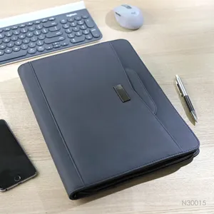 Organizer per Padfolio con cerniera personalizzato, raccoglitore per pianificatore in pelle WRIYES, cartella per portafoglio da 10.2 pollici per documenti