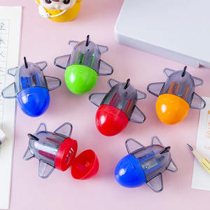 ที่เหลาดินสอพลาสติกรูปจรวดขนาดเล็กสำหรับห้องเรียนที่เหลาดินสอรูปจรวดของเล่นพลาสติก - Product Image 3