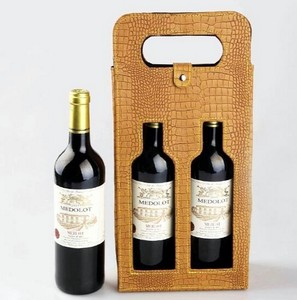 Sac isotherme 2 pièces en cuir PU de qualité supérieure pour bouteilles de bière et de vin, avec support ajouré, sac de transport extérieur, sacs à main, logo personnalisé - Product Image 4