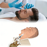 DARHMMY Cabeza de Maniquí Femenina Asiática para Maquillaje y Entrenamiento de Inyecciones Estéticas, Modelo de Práctica Facial
