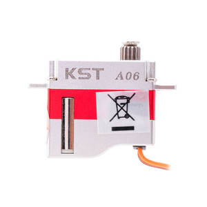 Ventes chaudes KST A06 V6.0 DC3.5V-4.2V 1.4Kgf.cm 0.11sec Double roulement à billes Engrenage métallique Servo numérique RC Micro pour planeurs F3K - Product Image 6