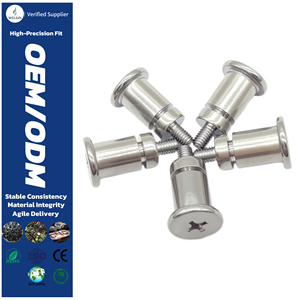 Pivot métrique en acier inoxydable SUS304 à encoche cruciforme avec canal rainuré pour accessoire de pièce d'alignement d'assemblage électronique - Product Image 1