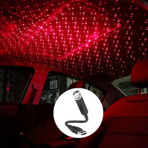 Mini luz <span class=keywords><strong>de</strong></span> techo <span class=keywords><strong>de</strong></span> coche con USB para interiores, dispositivo <span class=keywords><strong>de</strong></span> iluminación portátil, flexible, con sonido parpadeante, ritmo cardíaco, voz, música, romántico - Product Image 4