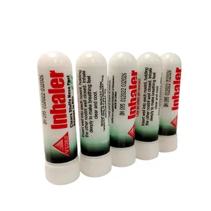 100% Botanical Herbal Nasal Inhaler Essential Oil Refreshing Cold Peppermint Stick for Rhinitis Stuffy