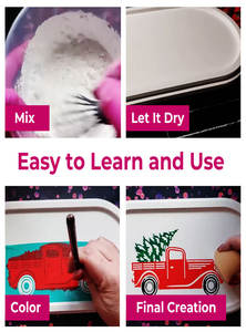 Fácil mezcla 3:1 a base <span class=keywords><strong>de</strong></span> agua Eco Casting yeso en polvo Kit <span class=keywords><strong>de</strong></span> bricolaje para principiantes bandeja <span class=keywords><strong>de</strong></span> terrazo artesanías - Product Image 4