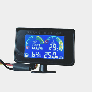 Medidor combinado LCD Victory para temperatura del agua, voltaje, nivel de combustible y presión de aceite para automóvil, camión y vehículo agrícola - Product Image 1