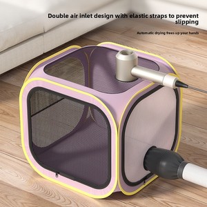 Modern Plastic Folded Automatic Pet Drying <b>Box</b> with Eco-Friendly Design for <b>Cats</b> and Small Animals - Product Image 4