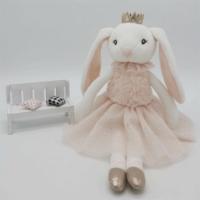 Peluche de haute qualité, 40cm, peluche douce, longues oreilles, lapin de pâques, jouet, ballerine avec jupe, lapin, animal, 2023