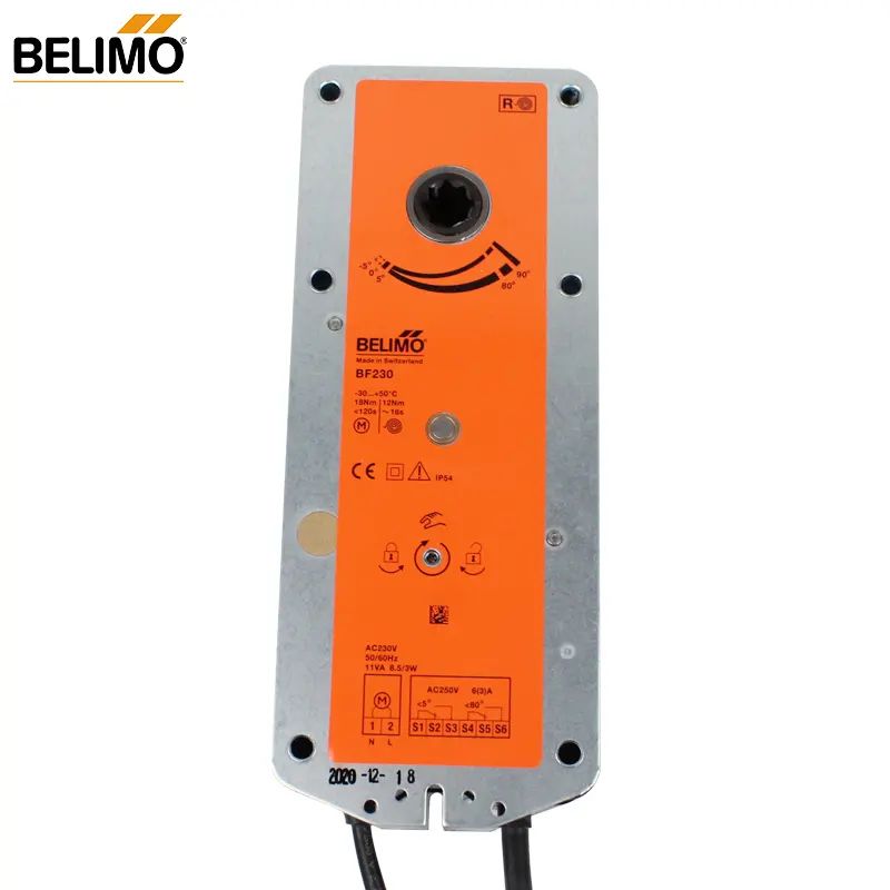 BELIMO Feuer und Rauch Frühling Rückkehr Antrieb BF230 (-T) für control von Feuer und Rauch Dämpfer in HVAC systeme