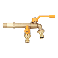 Rastaps XX- 20782 yeni tasarım açık çift dokunun Outlet alüminyum sap pirinç bahçe musluk horoz su dokunun Bibcock