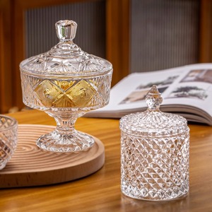 Sự lựa chọn vui vẻ thực phẩm kẹo mứt gia vị trà Nuts thủy tinh thực phẩm lưu trữ container lọ thủy tinh với <span class=keywords><strong>Glass</strong></span> Nắp - Product Image 1