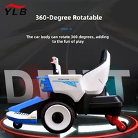 Model baru 12V mainan tenaga anak-anak mobil Drift elektrik dengan bom air api dan sistem pembidikan Laser