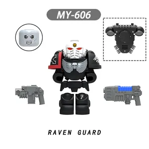 宇宙海兵隊ゲームシリーズレイヴンガードスペースオオカミアイアンハンド海兵隊ミニビルディングブロックフィギュアプラスチックおもちゃ