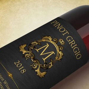Étiquette personnalisée pour vin rouge avec texte, logo en relief doré, autocollant UV sélectif pour champagne et vin - Product Image 3