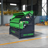 (Original d'usine) Mini tamis vibrant circulaire à moteur thermique pour terre, compost, sable et terreau de surface
