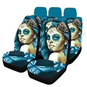 Housses de siège auto universelles complètes, protection de siège, accessoires de coussin de siège, imprimé papillon femme, style automobile - Product Image 2