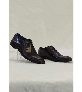 Chaussures en cuir pour hommes, imperméables, à plateforme légère, imprimées, à bout pointu, formelles, pour le bureau - Product Image 1