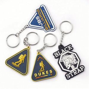 Custom Logo <b>Personalized</b> 2D 3D Business PVC Keyring Promotion Gifts Soft Rubber Injection Molded Metal Ring Attachment <b>Keychains</b> - Product Image 5