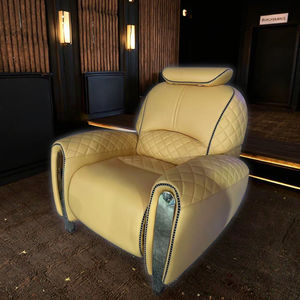 เก้าอี้เอนหลังไฟฟ้าแบบเดี่ยวเก้าอี้นวดปรับได้เก้าอี้โซฟาผ้ากำมะหยี่หรูหราสำหรับโรงละครห้องนั่งเล่น - Product Image 3