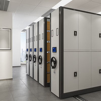 Système d'archivage mobile électrique automatique intelligent avec écran tactile, compacteur de fichiers haute capacité, armoire d'archives