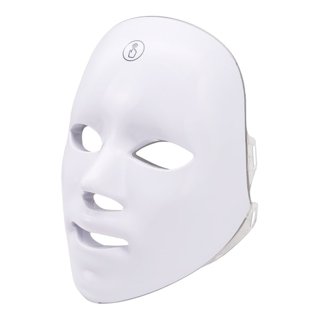 LED Hand Held Facial Mask with 7 Colors Red Light Therapy for Face Skin Rejuvenation