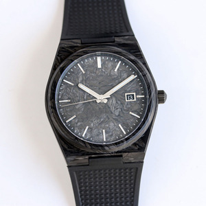 Montre de sport de luxe ultra-fine en fibre de carbone pour homme – Cadran minimaliste, bracelet en caoutchouc, montre mécanique étanche - Product Image 2