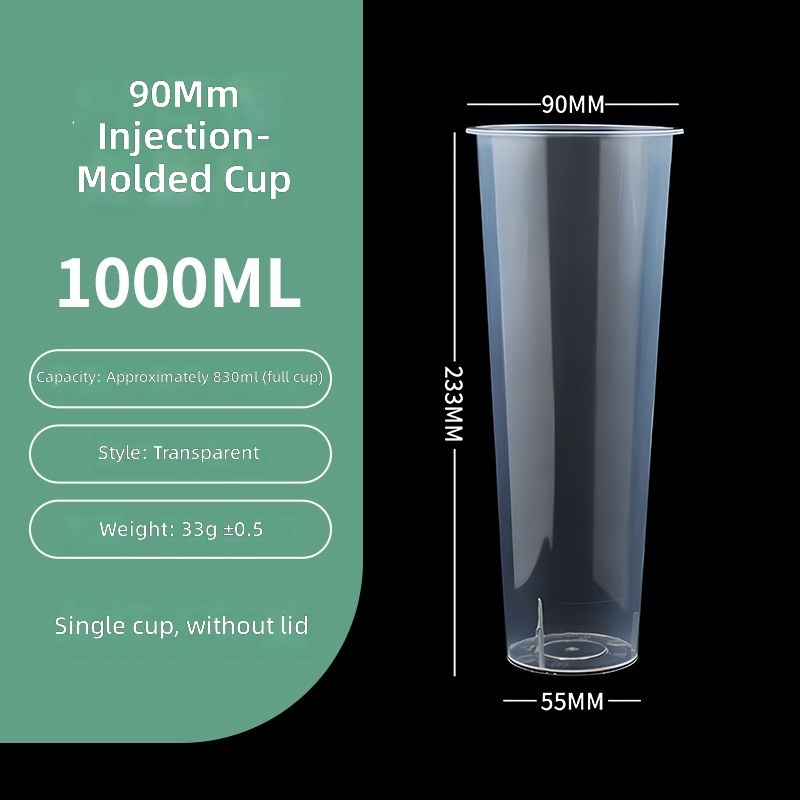 Gobelet unique haute transparence de 90 à 1000 ml