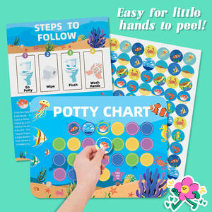 Nuove Adesivi Colorati di Alta Qualità <span class=keywords><strong>per</strong></span> <span class=keywords><strong>Bambini</strong></span>, Unisex, <span class=keywords><strong>per</strong></span> il Training al Vasino, Utilizzati come Tabelloni Premio <span class=keywords><strong>per</strong></span> l'Addestramento al Vasino. - Product Image 1