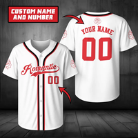 Maßgeschneidertes Baseball-Trikot Personalisierter Teamname und -nummer mit Stickerei und 3D-Druckoptionen für Herren-Profi-Sportuniform