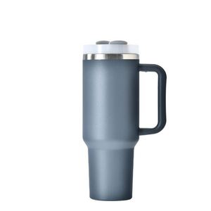Vaso Térmico de 40 oz con Logotipo Personalizado, Botella de Agua Aislada de Acero Inoxidable, Taza de Café de 40 oz, Vasos de Viaje para Auto con Asa y Tapa con Pajita - Product Image 3