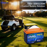 Batterie Lithium LiFePO4 Lithprox 36V 100AH à décharge profonde pour voiturette de golf, avec BMS intelligent CAN Bus, connecteur Anderson, 6000 cycles, CE RoHS IP67