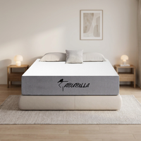 Matelas en mousse à mémoire de forme pliable, format lit double, pour un rangement compact, portable, idéal pour les voyages et les invités.