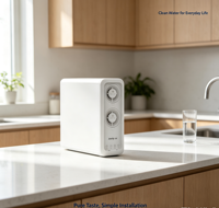 Purificateur d'eau domestique compact à osmose inverse à haut débit pour cuisine, installation sous évier