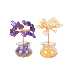 Novedad, CHUSE, Árbol de la Suerte de Cristal Natural, Virutas Hechas a Mano, Amor, Tendencia de Moda, Decoración del Hogar, Imagen - Product Image 1