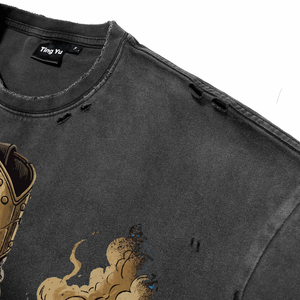  Camisetas de Verano para Hombre con Estampado DTG Walk With Glory, Estilo Vintage, Lavado a la Perfección, 100% Algodón, Manga Corta, Talla Grande, Estilo Urbano - Product Image 5