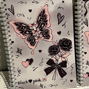 Cuaderno Espiral A5 Estilo Mariposa Rosa Ballet, Cuaderno de Regalo Grande para Estudiantes - Product Image 2