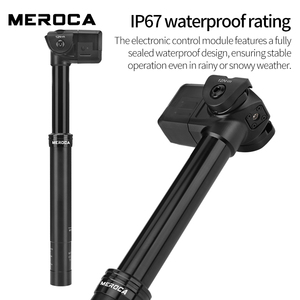 MEROCA Meroca-Elevo para nuevo diseño remoto inalámbrico para <span class=keywords><strong>tija</strong></span> de sillín ajustable 27,2/30,9/31,6mm 350/400mm montaña telescópica - Product Image 4