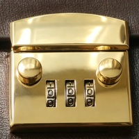 Serrure à code réglable en métal classique pour porte-documents professionnel et accessoires de quincaillerie pour sacs d'avocat
