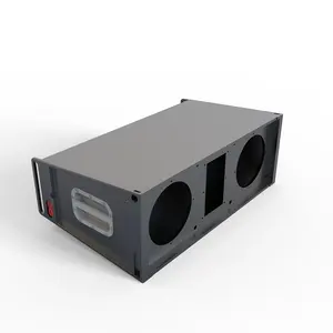 Custom lamiera di fabbricazione in alluminio potenza audio amplificatore cassa scatole di fogli per strumento elettronico