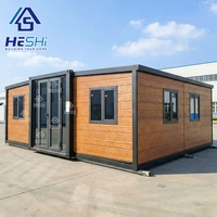 Maison préfabriquée moderne extensible en conteneur de 40 pieds, 20 pieds, 30 pieds, bungalow préfabriqué, maison à deux chambres, casa portable