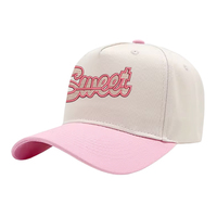 Gorras de Béisbol Personalizadas al por Mayor, 100% Algodón, 5 Paneles, Estructuradas, de Dos Tonos, Ajustables, con Logotipo Bordado en 3D, para Hombre y Mujer