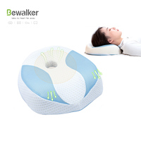 Oreiller cervical personnalisé en mousse à mémoire de forme, orthopédique, ergonomique, pour le sommeil, soulagement de la douleur, tricoté, certifié OEKO-TEX, pour le camping