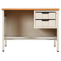 Prix moins cher Tables de bureau commerciales modernes en métal Table d'étude en métal Meubles de bureau en acier pour le bureau de l'école