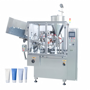 Cosmetic Fully Automatic Lotion & Cream Plastic <b>Stand</b>-up Pouch Filling and Sealing Machine with High Accuracy and High Safety - Product Image 1