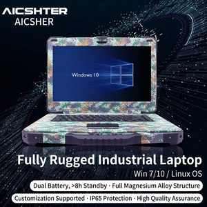 AICSHTER Ordinateur portable robuste de 15,6 pouces, entièrement résistant aux intempéries, terminal de commande et de contrôle mobile pour véhicule, <span class=keywords><strong>Core</strong></span> <span class=keywords><strong>i7</strong></span>-<span class=keywords><strong>11390H</strong></span> - Product Image 1
