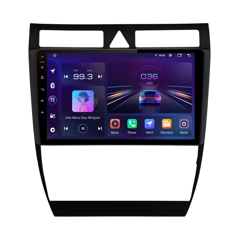 Junsun V1 Auto Radio Voor Audi A6 C5 Android 12 Voice Control Carplay Voor Audi A6 C5 1997-2004 S6 Rs6 Auto Dvd-Speler Radio Audio