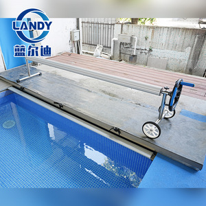 เครื่องม้วนเก็บผ้าคลุมสระว่ายน้ำ Landy ทำจากอลูมิเนียมอัลลอย รับน้ำหนักได้ 50 กก. แบบม้วนมือ สำหรับสระว่ายน้ำ - Product Image 4