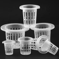 Serre hydroponique agriculture culture verticale de légumes en plastique Net Pot Growing Cups